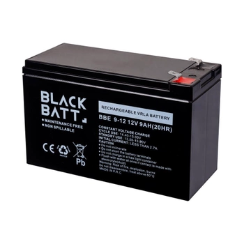 Аккумуляторная батарея BlackBatt 12V / 9Ah GEL