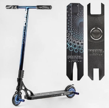 Самокат трюковый PL-71744 Best Scooter "Portal" HIC-система, ПЕГИ, алюминиевый диск и дека, колёса PU