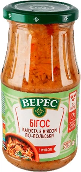 Овочева консерва Верес Капуста з м'ясом по-польськи Бігос 510 г (4823105405886)