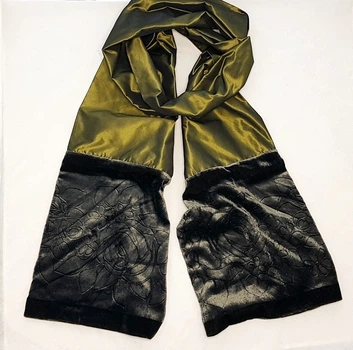 Шаль жіноча шовкова Codello кольору хакі M 6266
