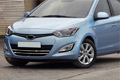Нержавеющие полоски для решетки Hyundai I-20 2012-2014 (2 шт.)