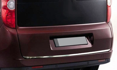 Накладка на кромку крышки багажника из нержавеющей стали OmsaLine для Fiat Doblo II (2010-2022)