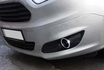 Ford Courier (2014-2018) - накладки на протитуманки Carmos із нержавіючої сталі - 2 шт.