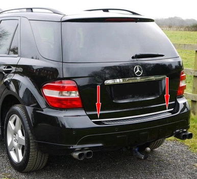 Mercedes ML W164 Нержавеющая кромка багажника