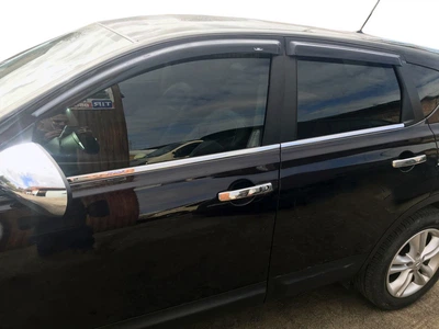 Наружняя окантовка стекол Nissan Qashqai 2007-2010 (4 шт, нерж), Окантовка стекол для Nissan Qashqai