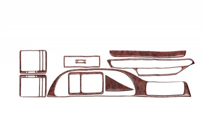 Накладки на панель для Fiat Scudo 1996-2007 (дерево)