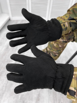 Тактичні рукавички флісові Black M
