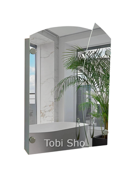Шкаф зеркальный фигурный "Эконом" для ванной комнаты Tobi Sho ТS-570 500х740х130 мм