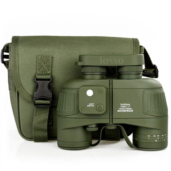 Бінокль LOSSO Premium ARMY 10*50 із сіткою та компасом