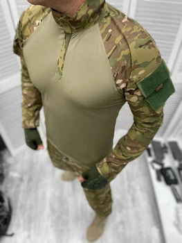 Мужской армейский костюм мультикам для ВСУ (ЗСУ) Tactical тактическая форма убакс и брюки Турция XL 7284 (OR.M-4363151)