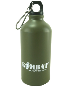Фляга тактическая армейская алюминиевая KOMBAT UK ВСУ (ВСУ) Aluminium Water Bottle 500ml оливковый (OR.M_B3B3E408093F)