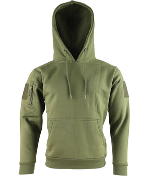 Кофта худі військова тактична KOMBAT UK чоловіча з липучками під шеврони Tactical Hoodie оливковий M TR_kb-th-olgr-m (OR.M_3FE4776D626D)