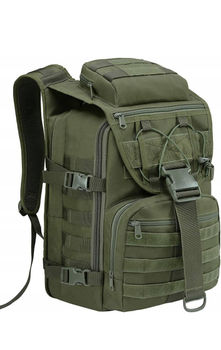 Боевой рюкзак-сумка на плечи штурмовой ранец надежное снаряжение и активного отдыха сумка на плечи многозадачный полевой ранец высокопрочный материал Оливковый 42 л