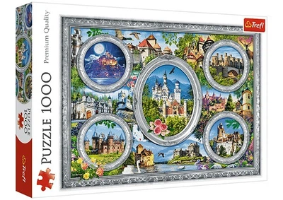 Пазлі Trefl Колаж Замки світу. Lo Coco Licensing, 1000 елементів (10583)