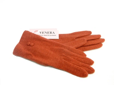 Перчатки женские из шерсти Venera 5031-8 терракотовые