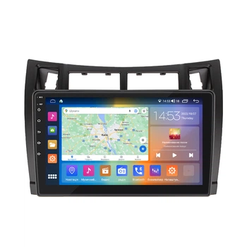Штатная магнитола 9" Lesko для Toyota Yaris II 2005-2009 2/32Gb CarPlay 4G Wi-Fi GPS Prime IPS 8 ядер Тойота