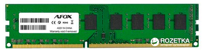 Оперативная память AFOX DDR3-1600 4096MB PC3-12800 (AFLD34BN1P)