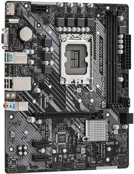 Материнская плата ASRock H610M-HDV/M.2 (s1700, Intel H610, PCI-Ex16)