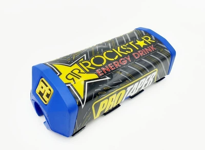 Подушка квадратная на руль кроссового мотоцикла RockStar 20см, синяя