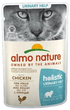 Вологий корм для котів Almo Nature Holistic Urinary help з куркою 70 г (8001154126594)