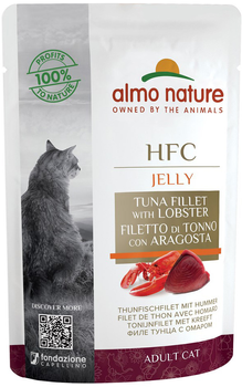 Mokra karma dla kotów Almo Nature HFC Cuisine Filet z tuńczyka z homarem 55 g (8001154126297)
