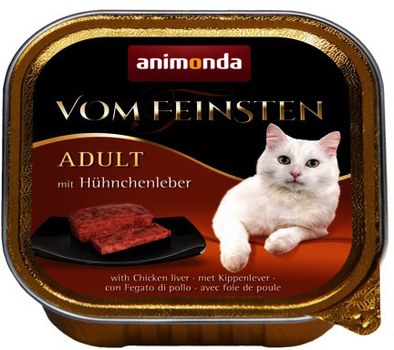 Вологий корм для котів Animonda Vom Feinsten Classic Cat куряча печінка 100 г (4017721834438)