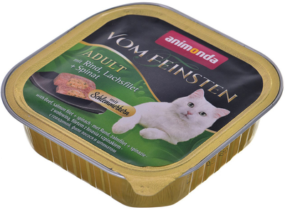 Mokra karma dla kota Animonda Vom Feinsten z wołowiną, łososiem i szpinakiem 100 g (4017721832601)