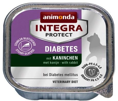 Вологий корм для котів Animonda Integra Diabetes кролик 100 г (4017721866897)