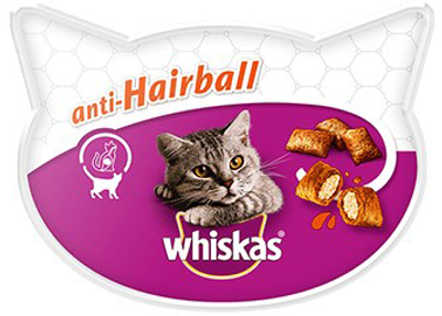 Smakołyk dla kotów odkłaczający Whiskas Anti Hairball 50 g (5998749116579)