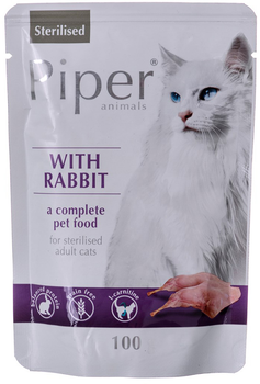 Mokra karma dla kotów sterylizowanych Dolina Noteci Piper z królikiem 100 g (5902921302087)