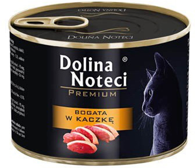 Вологий корм для котів Dolina Noteci Premiumсо з качкою 185 г (5902921303794)