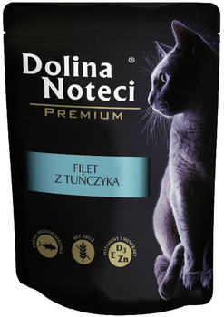Вологий корм для котів Dolina Noteci Філе тунця 85 г (5902921300977)