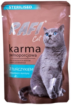 Вологий корм для стерилізованих котів Dolina Noteci Rafi Cat Adult з тунцем 100 г (5902921302353)