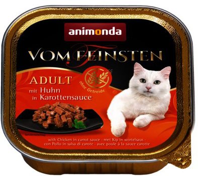 Mokra karma dla kotów Animonda Vom Feinsten z kurczakiem w sosie 100 g (4017721833622)