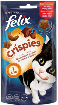 Smakołyk dla kotów Purina Felix Crispies z wołowiną i kurczakiem 45 g (7613034753816)