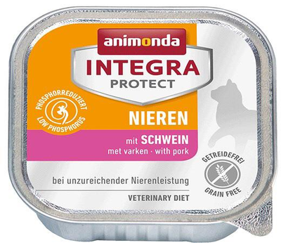 Mokra karma dla kotów z chorobami nerek Animonda Integra Nieren z wieprzowiną 100 g (4017721868013)