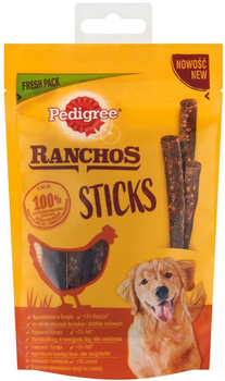 Сухий корм для собак Pedigree Ranchos Sticks курка 60 г (5998749141755)