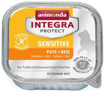 Вологий корм для котів Animonda Integra Protect Sensitive Індичка з рисом 100 г (4017721868525)