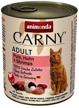 Вологий корм для котів Animonda Carny Adult мультим'ясна суміш 800 г (4017721837286)