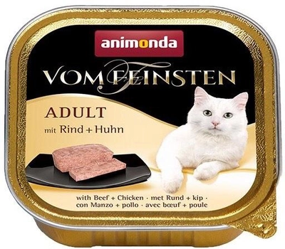 Mokra karma dla kotów Animonda Vom Feinsten z wołowina i kurczakiem 100 g (4017721832083)
