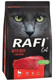 Sucha karma dla kotów Dolina Noteci Rafi Cat z wołowiną karma sucha 7kg ( 5902921306085)