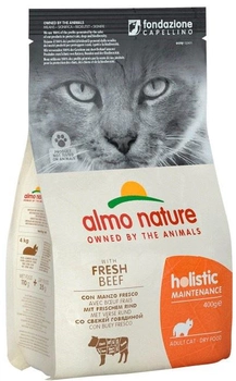 Sucha karma dla kotów ALMO NATURE z wołowiną i ryżem 400g (8001154125450)