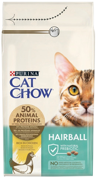 Sucha karma dla kotów PURINA CAT CHOW Special Care Hairball Control 1,5kg (5997204514486)