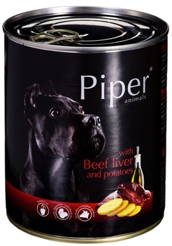 Mokra karma dla psów Dolina Noteci Piper z wątróbką wołową 800 g (5902921300342)