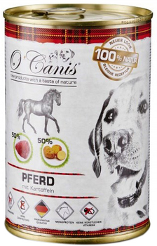 Вологий корм для собак O'Canis Конина з картоплею 400 г (4260118921628)