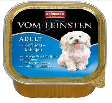 Mokra karma dla psów Animonda Vom Feinsten z drobiem i dorszem 150 g (4017721829861)