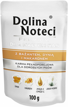 Mokra karma dla psów Dolina Noteci Premium z bażanciną, dynią i makaronem 100 g (5902921300861)