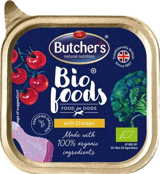 Вологий корм для собак Butcher's Bio Foods з куркою 150 г (5011792003853)