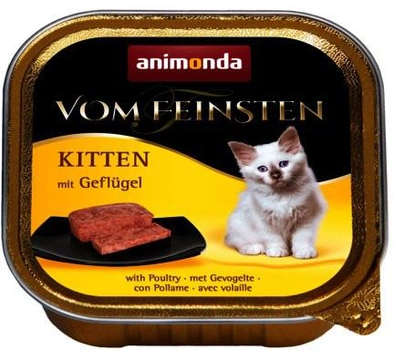 Mokra karma dla kociąt Animonda Vom Feinsten z kurczakiem 100 g (4017721834490)