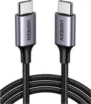 Кабель синхронизации Ugreen US261 Type-C - Type-C 3A Cable Aluminum Braid 1 м Gray/Black (UGR-50150)